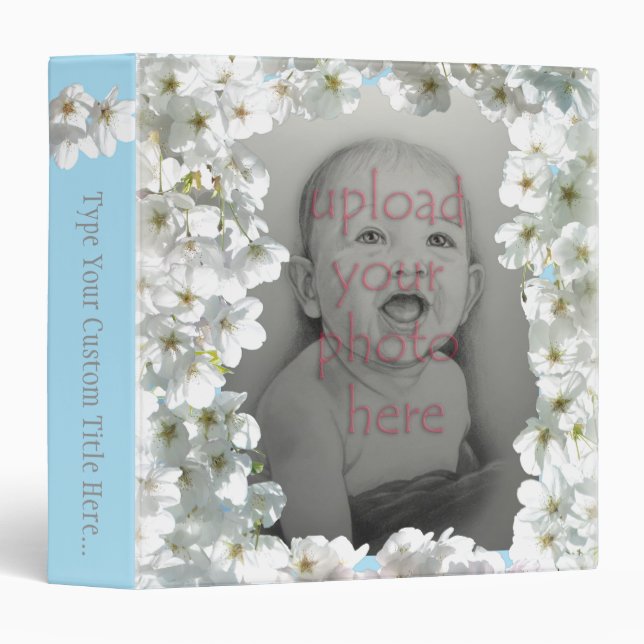 Cadeaux de classeur personnalisés par livre rose (Devant/Côté)