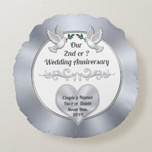 Cadeaux de coton pour le 2e anniversaire, Coussin