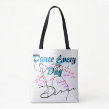 Cadeaux de danse de sac fourre-tout à danse de