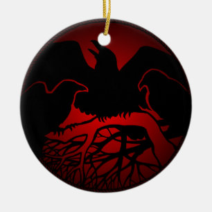 Cadeaux de décorations de corneille de noir