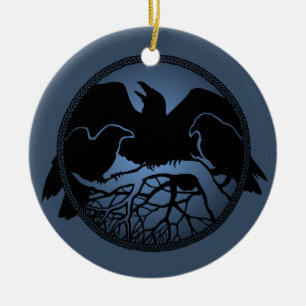 Cadeaux de décorations de corneille de noir