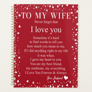 Cadeaux de femme   Lettre À Ma Femme Amour Du Mar