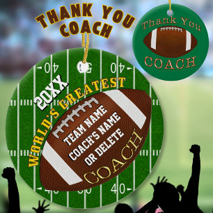Cadeaux De Football Coach, Ornements De Football P