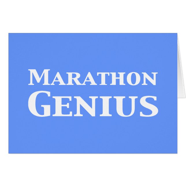 Cadeaux de génie du marathon (Devant horizontal)