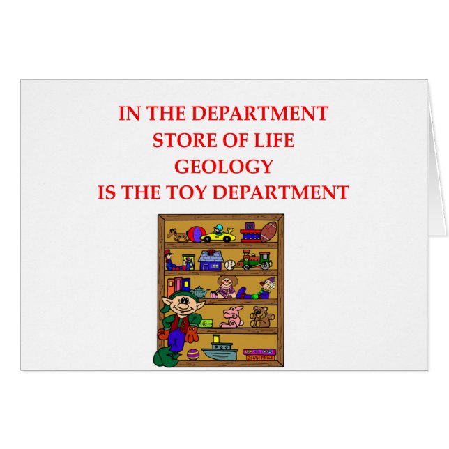 Cadeaux de GÉOLOGIE (Devant horizontal)