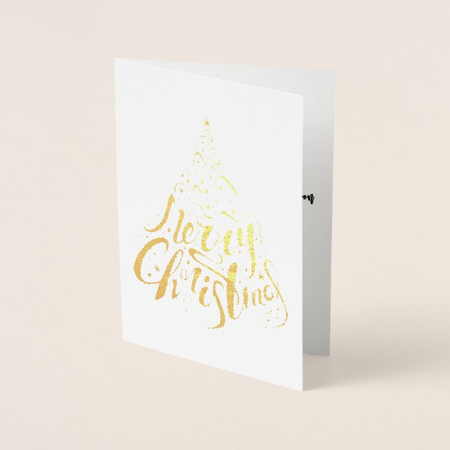 Cadeaux de la feuille de saison Carte de Noël (Devant)