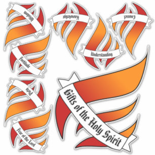 Cadeaux de l'ensemble de stickers Saint-Esprit