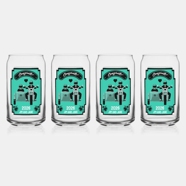 Cadeaux De Mariage De Moto Pour Couple (Recto)