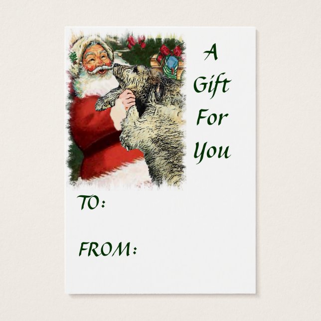 Cadeaux de Noël irlandais Wolfhound (Dos)