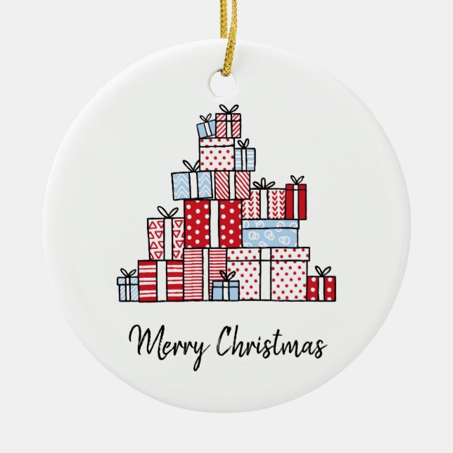 Cadeaux de Noël Ornement du cercle de Noël (Devant)