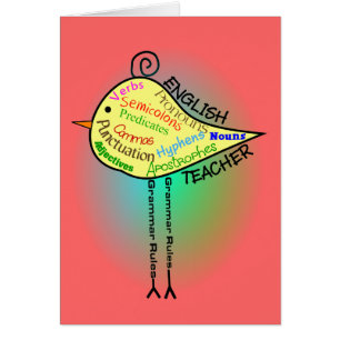 Cadeaux de "oiseau de grammaire" de professeur