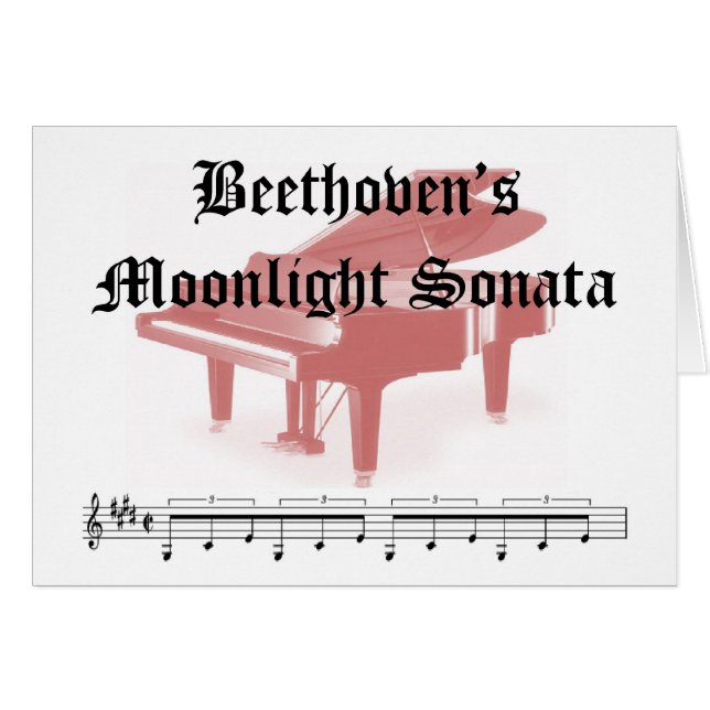 cadeaux de sonate de clair de lune de beethovens (Devant horizontal)