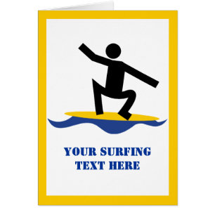 Cadeaux de surf, surfer sur sa planche de surf