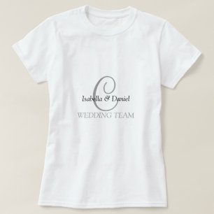Cadeaux de t-shirt mariage Monogram