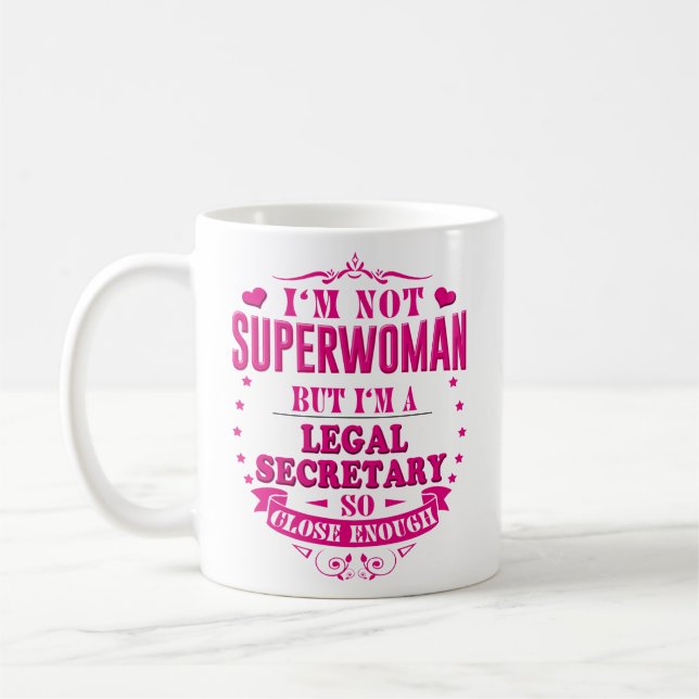 Cadeaux de tasse de café de secrétaire juridique (Gauche)