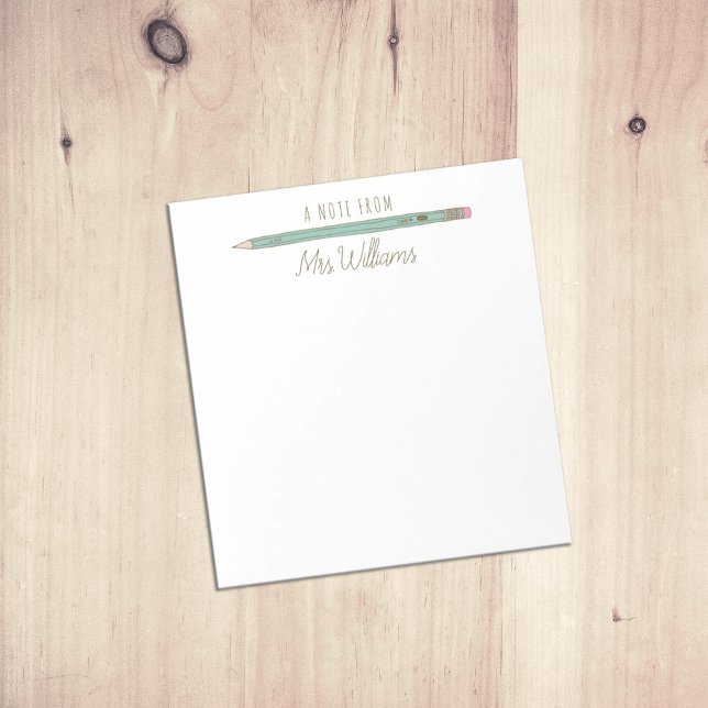 Cadeaux d'enseignants - Bloc-notes illustré person (Créateur téléchargé)