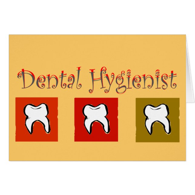 Cadeaux d'hygiéniste dentaire, conception de 3 (Devant horizontal)
