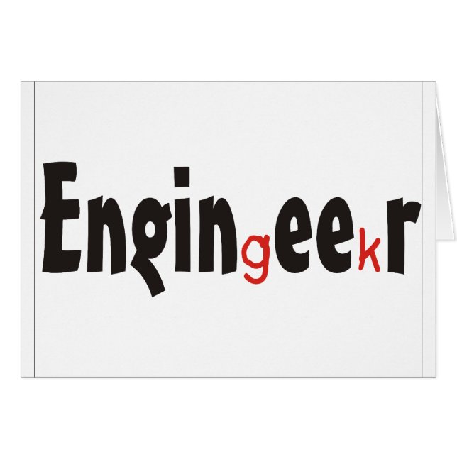 Cadeaux drôles de "geek" d'ingénieur (Devant horizontal)