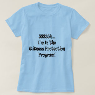 Cadeaux drôles de T-shirts de protection de témo