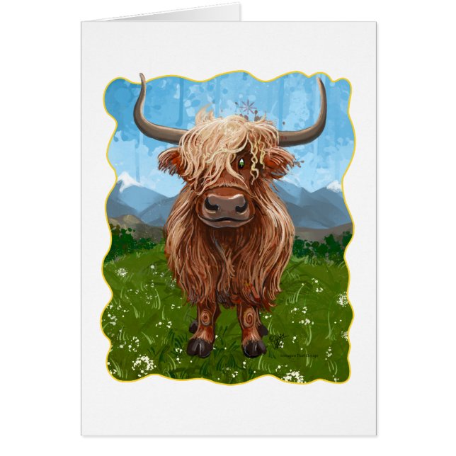 Cadeaux et accessoires de vache Highland (Devant)