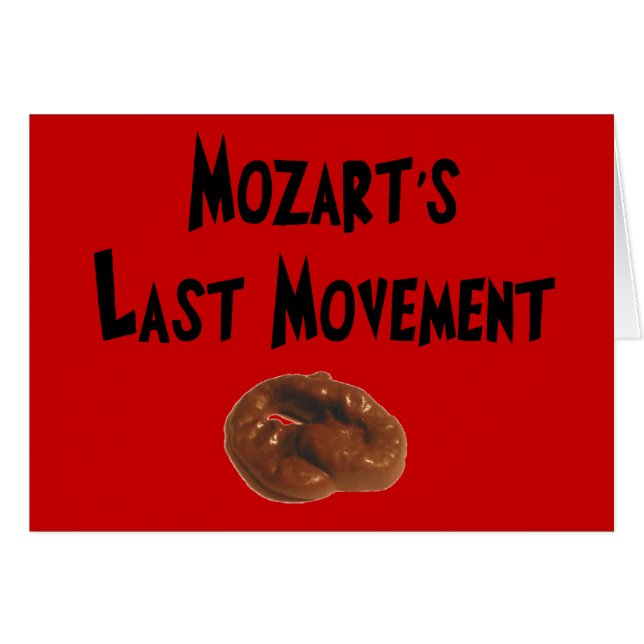 Cadeaux hilares de dernier mouvement de Mozarts (Devant horizontal)
