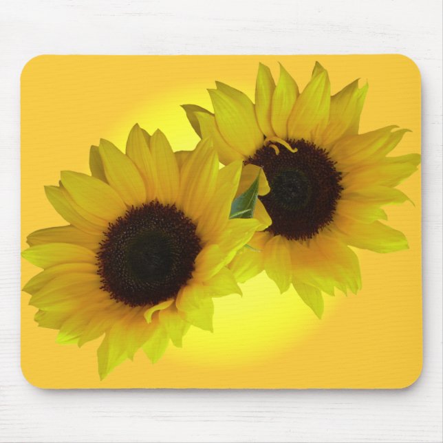 Cadeaux jaunes de fleur de tapis de souris de (Devant)