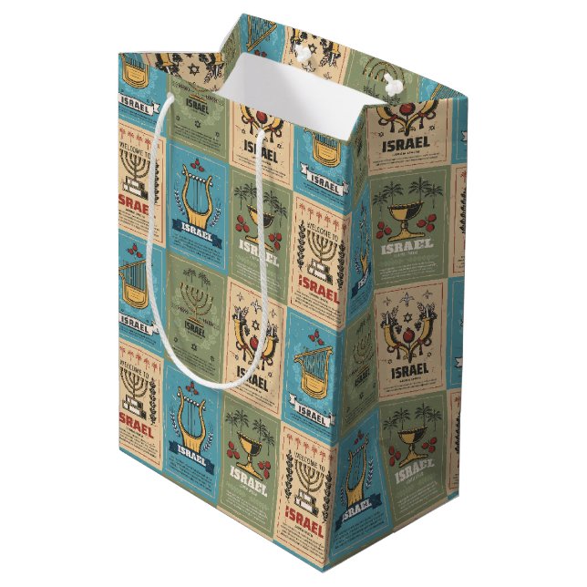 Cadeaux juifs - Sacs cadeaux de vacances - Hanoukk (Dos Angle)