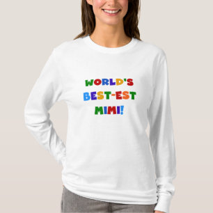 Cadeaux lumineux de T-shirts des couleurs Mimi du