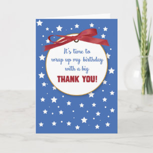 Cadeaux Merci d'anniversaire, Ruban rouge, Étoile