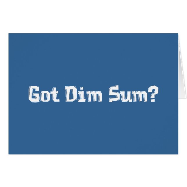 Cadeaux obtenus de Dim Sum (Devant horizontal)