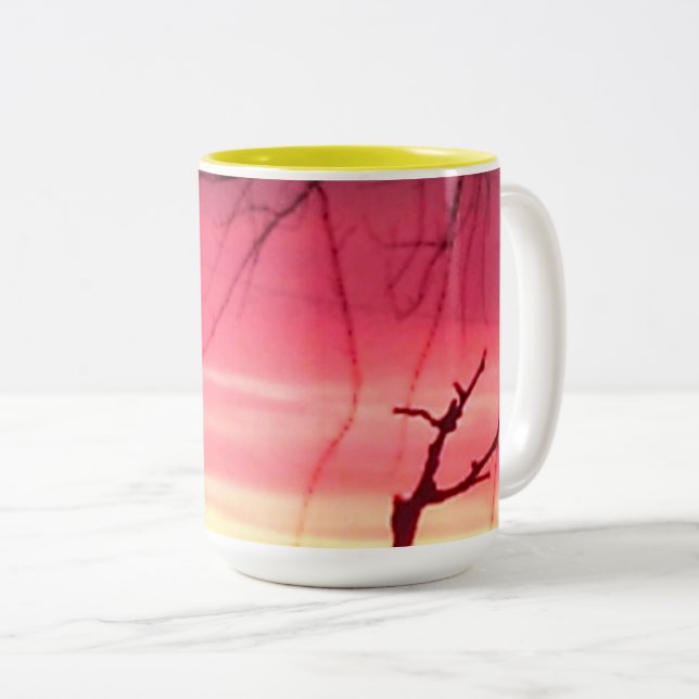 Cadeaux parfaits couleur Vibrant Sunrise Mug (Devant droit)