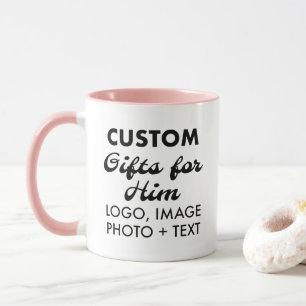 Cadeaux personnalisés pour lui Combo rose Mug 11oz