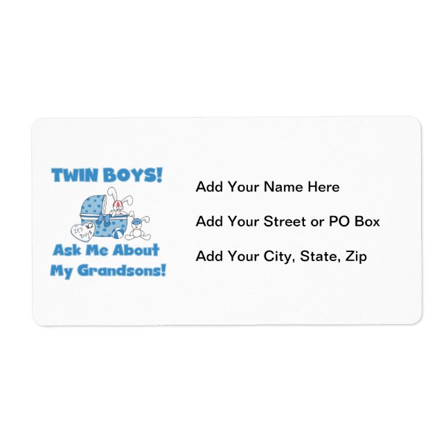 Cadeaux Twin Boy Grandsons (Devant)