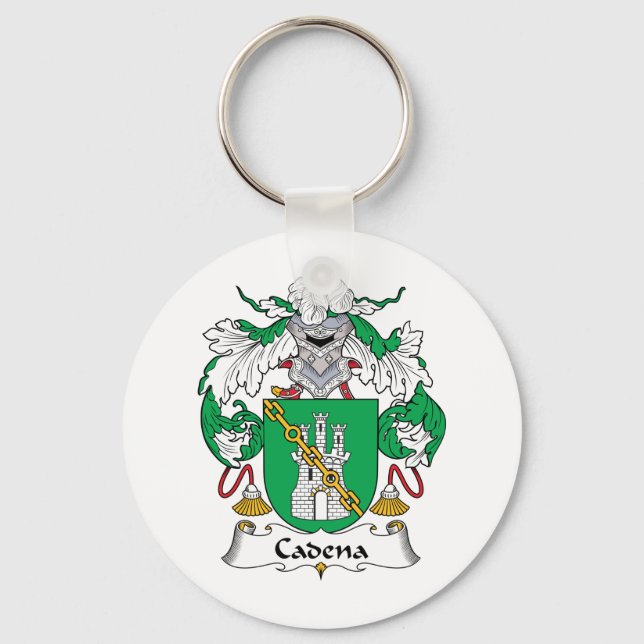 Cadena Family Crest Keychain (Front)