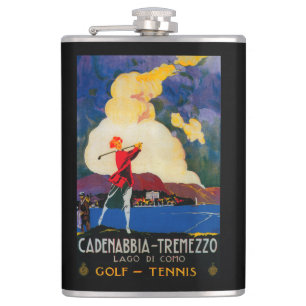 CadenabbiaTremezzo Vintage PosterEurope Hip Flask