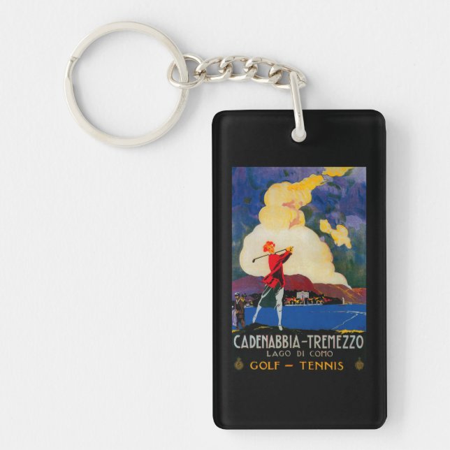 CadenabbiaTremezzo Vintage PosterEurope Keychain (Front)