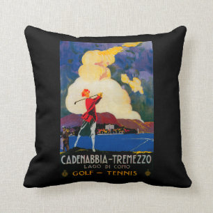 CadenabbiaTremezzo Vintage PosterEurope Throw Pillow