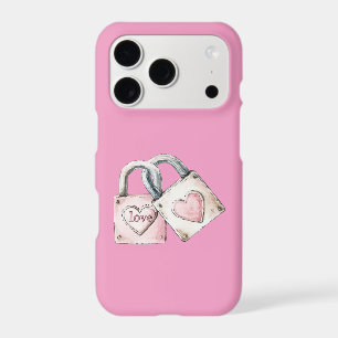 Cadenas de coeur d'amour de rose tendre