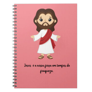 caderno com frases de jesus notebook