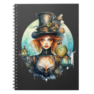 Caderno (Notebook) Olhar do Tempo Steampunk Notebook