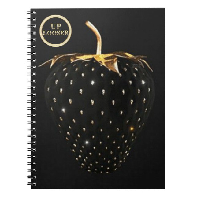 Caderno UP Looser - black strawberry Notebook (Front)