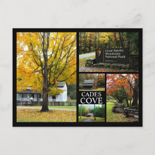 Cades Cove - Autumn Colours Photo Collage Postcard