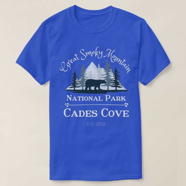 Cades Cove Bear In Pines  T-Shirt (Design Front)