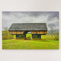 Cades Cove Cantilever Barn Travel Photography