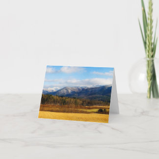 Cades Cove Great Smoky Mountains Carte pour notes