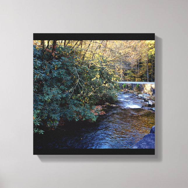 Cades Cove River Smoky Mountains Canvas Print (Front)