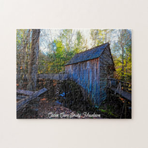 Cades Cove Smoky Mountains. Jigsaw Puzzle