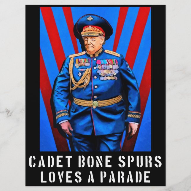 Cadet Bone Spurs Political Flyer (Front)