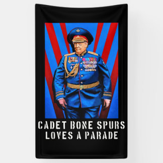 Cadet Bone Spurs - Trump Caricature Banner