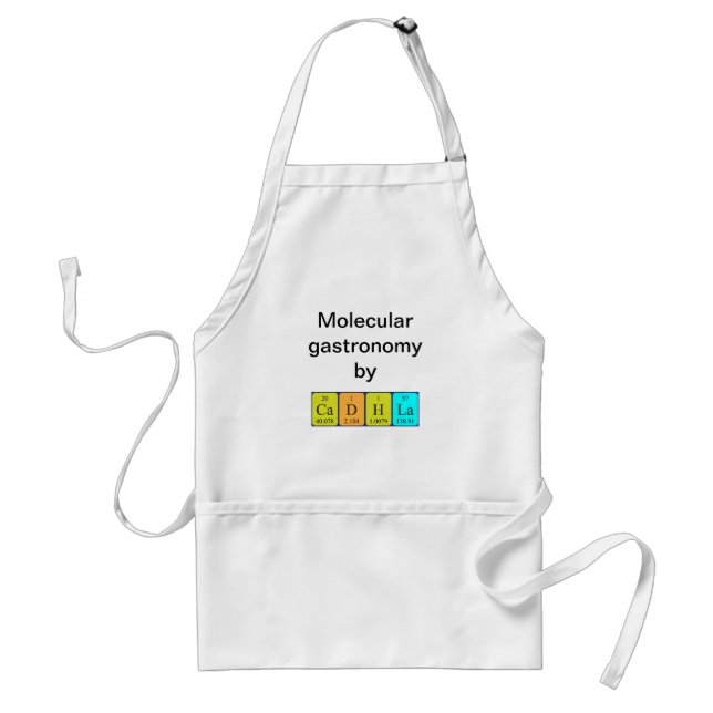 Cadhla periodic table name apron (Front)